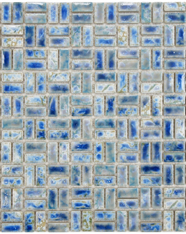 Arcadia Weave Neptune Blue Inch Porcelain Floor & Wall Tile