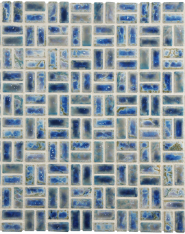 Arcadia Weave Neptune Blue Inch Porcelain Floor & Wall Tile