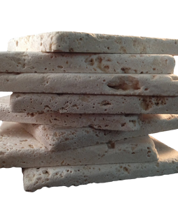 Coaster Tile-tumbled Travertine Porous Craft Tile in Ivory Color