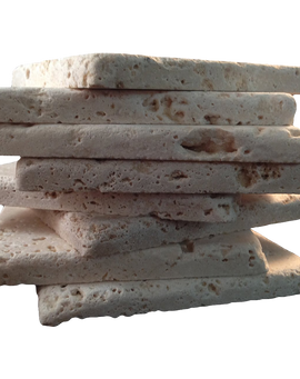 Coaster Tile-tumbled Travertine Porous Craft Tile in Ivory Color