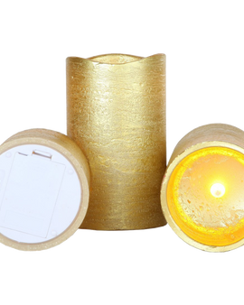 Lily's Home Everlasting Flameless Led Candles With Remote And Timer Set Of 3 Candles