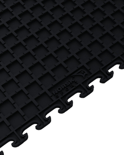 Norsk Stor NSMPRD6BLK Raised Diamond Multi Purpose PVC Flooring Black 6 Pack