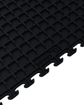 Norsk Stor NSMPRD6BLK Raised Diamond Multi Purpose PVC Flooring Black 6 Pack