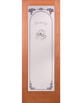 Pantry Woodgrain 1 Lite Unfinished Oak Interior Door Slab