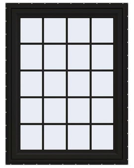 Series Left-Hand Casement Vinyl Window with Grids