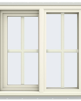 Series Left-Hand Sliding Vinyl Window with Grids