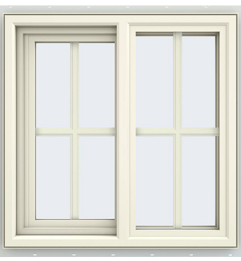 Series Left-Hand Sliding Vinyl Window with Grids