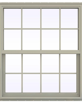 Series Single Hung Vinyl Window with Grids
