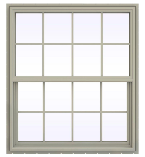 Series Single Hung Vinyl Window with Grids