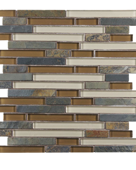 Sierra Piano Brixton 3-4 Inch Glass and Stone Mosaic Wall Tile