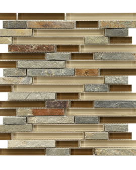 Sierra Piano Brixton 3-4 Inch Glass and Stone Mosaic Wall Tile